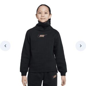 NIKE SPORTSWEAR CLUB FLEECE FUNNEL LONG-SLEEVE TOP - GIRLS'
